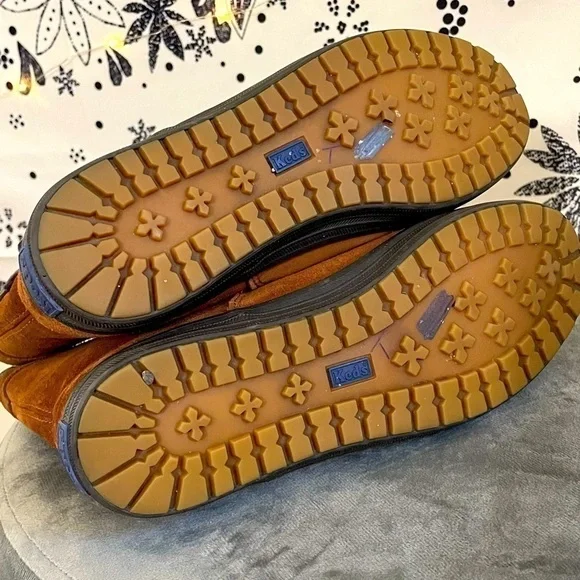 Keds leather suede lace up booties - Picture 8 of 14